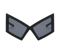 Générique Funny Eye Glasses, Oversized Kitten Eye Sunglasses, 5.91x3.15 Inches Trendy Eyeglasses, Hip Hop Novelty Eyewear Accessories for Women, Adults, Dancers, Parties and Costume Events