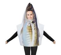 Générique Funny Fish Costume Adult Unisex | Composite Cotton Novelty Cosplay Outfit 85x67cm | Party Carnival Bachelor Fancy Dress Prop | Teens Performance Wear