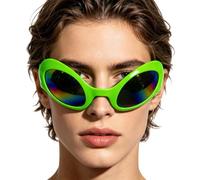 Générique Funny Glasses - Novelty Green Alien Eyeglasses Costume Props