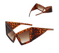 Générique Funny Glasses, Oversized Novelty Sunglasses, 5.91x3.15 Inches, UV Protection Costume Eyewear, Bold Fashion Accessory, Party Prop for Dance Performers, Festivals, Holiday Travel