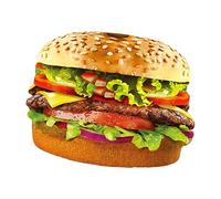 Générique Funny Hamburger Halloween Costume, Creative Food-Themed Dress-Up Outfit, Stage Performance Prop, 65cm, for Men Women Role Play Carnival Party Festival and Home Celebration