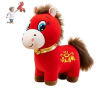 Générique Funny Horse Dolls,Crying Horse Dolls,Year of The Horse 2026 Plush, 2026 New Year Crying Horse Plush Doll, Funny Cry ing Horses Plushie Figurine,Chinese Zodiac for Spring Festival (B)