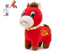 Générique Funny Horse Dolls,Crying Horse Dolls,Year of The Horse 2026 Plush, 2026 New Year Crying Horse Plush Doll, Funny Cry ing Horses Plushie Figurine,Chinese Zodiac for Spring Festival (A)