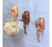 Générique Funny Human Body Wall Hook, 5 Inches Cheeky Sculpture Bathroom Entryway Towel and Key Holder, Bold Playful Home Decor Housewarming Gag Gift for Humorous Friends