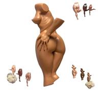 Générique Funny Human Body Wall Hook, 5 Inches Cheeky Sculpture Bathroom Entryway Towel and Key Holder, Bold Playful Home Decor Housewarming Gag Gift for Humorous Friends