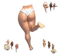 Générique Funny Human Body Wall Hook, 5 Inches Cheeky Sculpture Bathroom Entryway Towel and Key Holder, Bold Playful Home Decor Housewarming Gag Gift for Humorous Friends