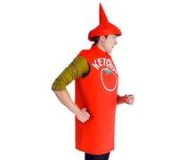 Générique Funny Ketchup Costume - Cosplay Clothes Party Props, Funny Mustard Costume Suiting Theme Party Halloween Stage Performance Carnival Holiday Birthday Masquerade Christmas Easter Use