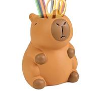 Générique Funny Pen Holder - PVC 9x9x11cm | Capybara Novelty Desk Organizer | Cartoon Brush and Pen Holder for Artists, Office, Classroom, Kitchen, Dorm, and Workplace Accessories