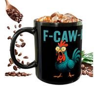 Générique Funny Rooster Coffee Mug, 12oz Drinkware Rooster Ceramic Mugs, Farm Animal Coffee Cup | Novelty Cup For Tea Hot Cocoa Milk Cold Drinks Coworkers Women Men Chicken Lovers Favors Home Office