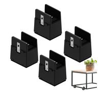 Générique Furniture Risers, Adjustable Bed and Sofa Elevation Blocks with Wrapped Felt, Strong Bearing Capacity, Easy Installation, Perfect for Bed Couch & Table Chair Lifting, Home Accessories