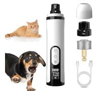 Générique Furrve Nail Trimmer, Whispaw Silent Nail Trimmer, Stress Free Nails Grooming for Dogs, Cordless Quiet Nails Grinder with LED Light and 3 Speeds (1Pcs+1 Grinding Head)