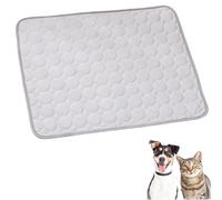 Générique Furry Basics Dog Cooling Mat, Cool Dog Bed for Summer, Pet Ice Silk Self Coolpad, Washable & Portable Pet Soft Pad, Washable for Small Medium Large Dogs and Cat (Grey,19.6 * 15.7inch)