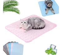Générique Furry Basics Dog Cooling Mat, Furrybasics Cooling Mat, Thickened Anti-Scratch, Washable Cool Mats for Dogs and Cats (Pink,50x40cm)