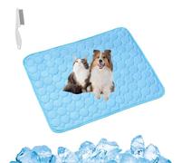 Générique Furry Basics Dog Cooling Mat, Furrybasics Coolingmat, Cool Dog Bed for Summer, Washable & Portable Pet Soft Pad, for Small Medium Large Dogs and Cat (Blue,59.1 * 39.4in)
