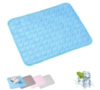 Générique Furry Basics Dog Cooling Mat, Furrybasics Coolingmat with Ice-Silk Tech, Self-Cooling & Machine-Washable Pet Pad for Hot Days (Blue,Small)