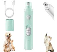 Générique Furrybasics Silent Paw Pro, Rechargeable Electric Quiet Dog Nail Grinder, Low-Noise Pet Nail Trimmer for Dogs & Cats, Waterproof & Easy to Clean (Green)