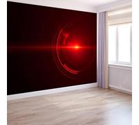 Générique Futurisme Papier Peint Auréoles Abstraites Cercles Tapisserie Photo Peinture Murale, 400 x 280 cm Papier Peint Intissé Fresque pour Salon Chambre Toile Fond TV