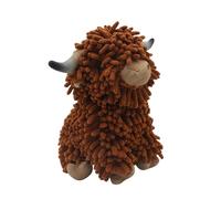 Générique Fuzzy Ball Hand Towel - Cute Highland Cow Puff Ball Hand Towels | Decorative Machine Washable Soft Drying for Bath Sink Kitchen Countertop Bathroom and Others