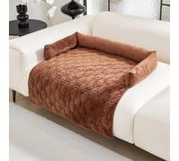 Générique Fuzzy Calming Dog Bed Cover,Breathable Washable Dog Sofa Bed Mat with Anti-Slip Bottom,Cozy Seat Cushion for Sofa Protector,Pet Couch Cover for Dogs and Cats