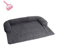 Générique Fuzzy Pet Couch Cover for Sofa,Removable Washable Calming Dog Sofa Bed,Plush Dog Mat Furniture Protector with Anti-Slip Bottom,Couch Bed for Large Medium Small Dogs and Cats