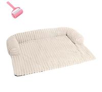 Générique Fuzzy Pet Couch Cover for Sofa,Removable Washable Calming Dog Sofa Bed,Plush Dog Mat Furniture Protector with Anti-Slip Bottom,Couch Bed for Large Medium Small Dogs and Cats