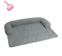 Générique Fuzzy Pet Couch Cover for Sofa,Removable Washable Calming Dog Sofa Bed,Plush Dog Mat Furniture Protector with Anti-Slip Bottom,Couch Bed for Large Medium Small Dogs and Cats