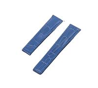 Générique FYXT 20mm 22mm Bracelet en Cuir Véritable Compatible avec TAG for HEUER Bracelet Série Hommes Top Marque Qualité Bande Doux Bracelet Poignet(Sky Blue,Without Buckle,20mm)