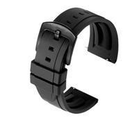 Générique FYXT Bracelet De Montre 18mm 20mm 22mm 24mm, Bracelet De Montre De Sport Noir Vert Avec Barre À Ressort À Dégagement Rapide(Black,18mm black buckle)