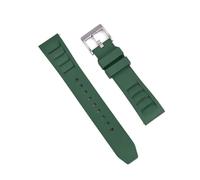 Générique FYXT Bracelet De Montre En Caoutchouc Fluoré De Qualité 20mm 22mm, Compatible Avec Les Bracelets De Montre Richard Mille, Bracelet De Plongée(Green 1,20mm)