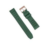 Générique FYXT Bracelet De Montre En Caoutchouc Fluoré De Qualité 20mm 22mm, Compatible Avec Les Bracelets De Montre Richard Mille, Bracelet De Plongée(Green 4,22mm)