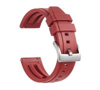 Générique FYXT Bracelet de montre en Silicone, en caoutchouc, à dégagement rapide, 18mm, 19mm, 20mm, 21mm, 22mm, 24mm, étanche, accessoires de montres de plongée for hommes(Red 2,22mm)