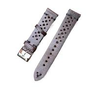 Générique FYXT Bracelet En Cuir Bracelet De Montre 19mm 20mm 22mm Bracelets De Montre Bracelet De Montre Respirant Avec Barres De Dégagement Rapide #(Dark brown bk line,20mm)