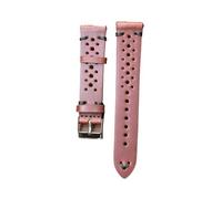 Générique FYXT Bracelet En Cuir Bracelet De Montre 19mm 20mm 22mm Bracelets De Montre Bracelet De Montre Respirant Avec Barres De Dégagement Rapide #(Red brown bk line,19mm)