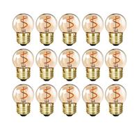 Générique G40 LED Spirale Filament Globe Ampoules, 1.5W E27 vis Base dimmable Maison Patio décorer Guirlande Ampoule de Remplacement,E26