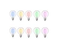 Générique G40 Multicolore LED Ampoule De Remplacement Ampoule À Filament Couleur 1W E12 RGB Globe Mini Lampe Boule pour String Light Décoration De Fête De Noël