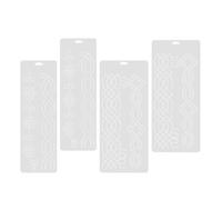 Générique Gabarit Outil Pratique en Plastique Blanc de Matelassage Réutilisable pour Patchwork et Broderie Croisée pour Débutants et Passionnés de Couture