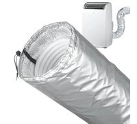 Générique Gaine Isolante pour Flexible de clim,Gaine Isolée Imperméable Lavable,Enveloppe pour Tuyau climatiseur Hiver extérieur intérieur fenêtre Garage Camping-Car Maison Appartement