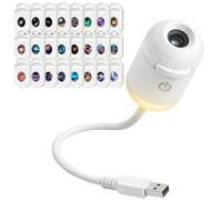 Générique Galaxie Projecteur 2 en 1 avec 3/6/12/24 Films HD, Galaxy Projector Night Light USB 360° Réglable, Veilleuse Galaxie, Mini Projecteur Galaxi pour Chambre, Voiture, Plafond (24)