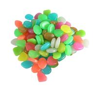 Générique Galets pour | 100 Pierres Naturelles Multicolores Lumineuses,Petits Cailloux Lumineux De Terrarium - Aquarium Vase à Eau Jardinière Intérieur Extérieur Jardin et Décoration de