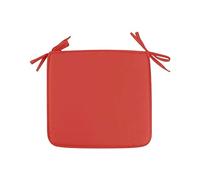 Générique Galette De Chaise 40X40cm Coussin De Jardin Carré Housse Chaise RembourréE pour Terrasse, Bistrot Et Salon ExtéRieur ImperméAble Et Confortable Durable Et Respirant (Rouge)