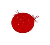 Générique Galette de Chaise Ronde - 38x38 cm Ronde Coussin Sol - 5 cm d'épaisseur - Exterieur étanche à l'eau Coussin de Chaise déhoussable - pour Jardin, Terrasse, Restaurant, Salon, Bureau - Rouge