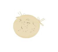 Générique Galette de Chaise Ronde - 50x50 cm Ronde Coussin Sol - 5 cm d'épaisseur - Exterieur étanche à l'eau Coussin de Chaise déhoussable - pour Jardin, Terrasse, Restaurant, Salon, Bureau - Beige
