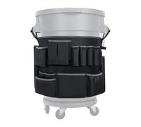 Générique Gallon Trash Can Storage Bags - 13 Pocket Garbage Can Apron | Garbage Bin Organizer | Cleaning Tool Storage Bags with Adjustable Buckles for 32-55 Gallon Cans Home Outdoor Garden Lawn Patio