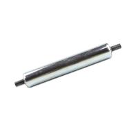 Générique Galvanized Steel Conveyor Roller 1.5in/3.8cm Diameter, 19.7in/50cm Long, Spring-Mounted Discharge Roller, 0.5in Shaft Diameter for Efficient Material Transportation