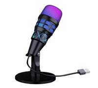 Générique Game Microphone, 3,54x1.97x6.69 Pouces de condenseur USB pour l'enregistrement de Podcast en Streaming, Studio avec Un Filtre de Support réglable, Capture vocale Claire pour Les réunions