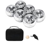 Générique Game Set, Metal Bocce Ball Kit, Complete Outdoor Lawn Game Package, Classic Recreational Activity Gear, for Picnic, Family, Backyard, Beach, Vacation, Travel, Outdoors