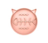 Générique Gamelle Anti-glouton Chat | Distributeur interactif antidérapant en Silicone,Jeu d'éveil - pour Nourriture Sèche et Humide de Chiot et, Sol Propre, Repas en Intérieur comme en Extérieur