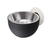 Générique Gamelle Murale for Chat en Acier Inoxydable Anti-déversement, Amovible(Black)