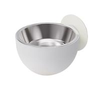 Générique Gamelle Murale for Chat en Acier Inoxydable Anti-déversement, Amovible(White)