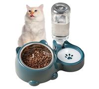 Générique Gamelles Nourriture & Eau Chat - Bols Chiens | Distributeur Automatique Nourriture Eau | Écuelle Chat | Abreuvoir Chiens & Chats pour Animaux À Domicile, Voyage, Intérieur & Extérieur